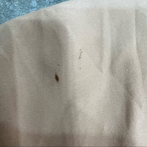 Maria + Cornejo Silk Blouse Womens Sz 8 Gold Brown Oversized Draped Pleated Read - Picture 7 of 9